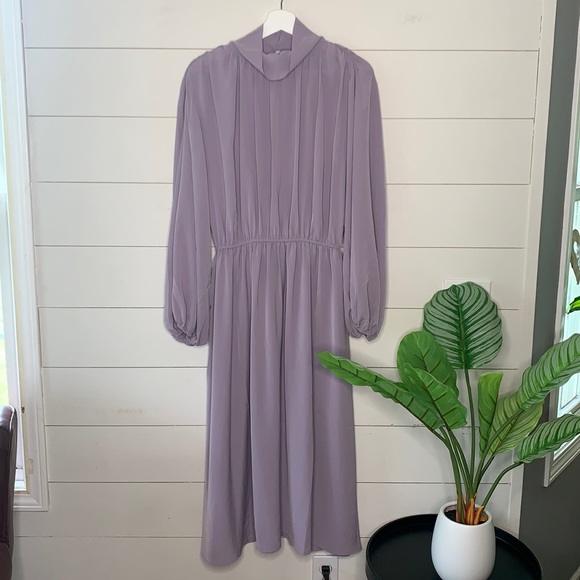 Target Lilac Long Sleeve Maxi Dress 